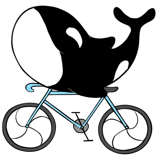 orca k a, ciclismo in bicicletta, bicicletta con elefante, pinza per bicicletta, bicicletta da orso