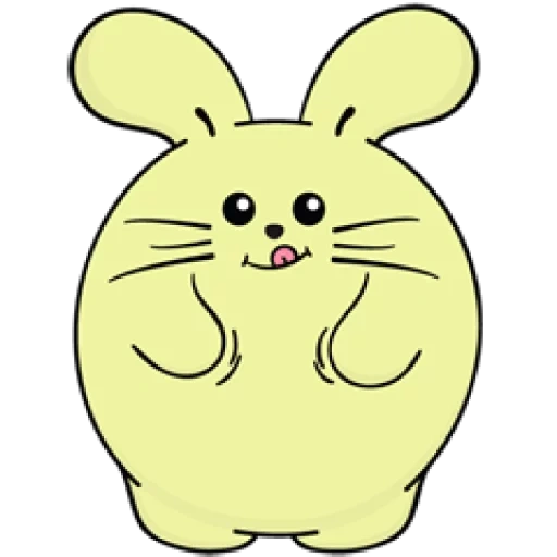 rabbit, rabbit, rabbit ifone, fat rabbit 5x5, a nutritious rabbit sticker