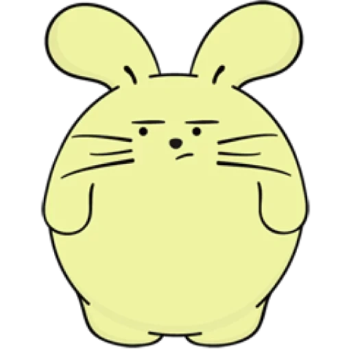 rabbit, rabbit stickers, a nutritious rabbit sticker
