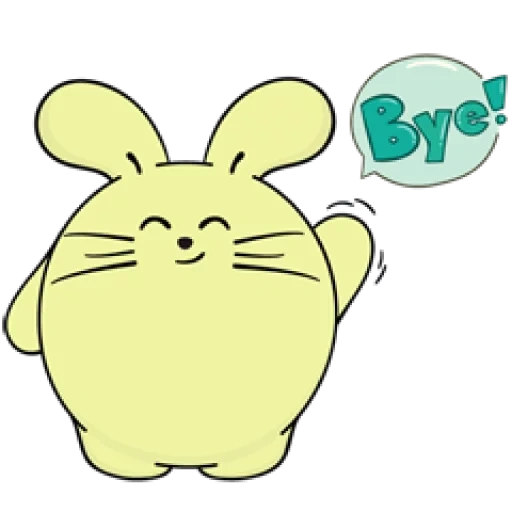 fat, rabbit, rabbit ifone, rabbit stickers, a nutritious rabbit sticker