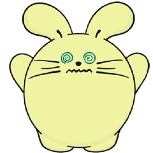 rabbit, rabbit ifone, rabbit facebook, easter rabbit is fat fat, a nutritious rabbit sticker