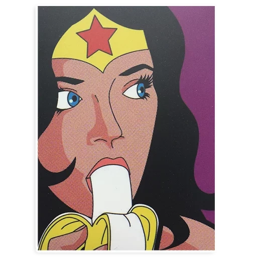 sweg, wonder woman, fumetti pop art