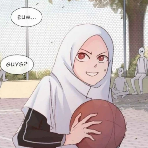 anime, wanita muda, karakter anime, anime muslim, sekolah menengah pertama