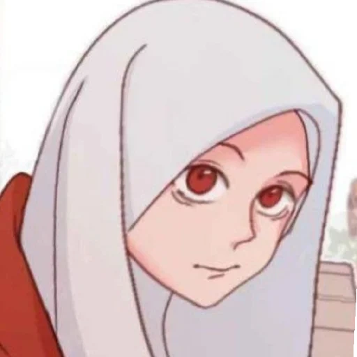 anime, kawaii hijab, anime musulmán, anime musulmán, sekolah menengah pertama