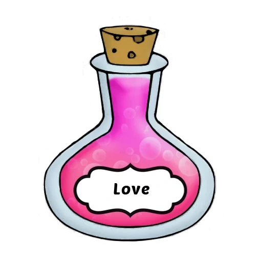 faust, potion, potion pattern, magic potion cartoon, contour of medicine bottle