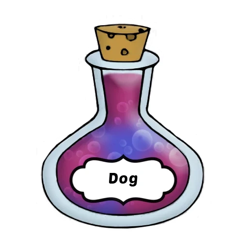 faust, potion, potion de beauté, bouteille de potion petite, cartoon magic potion