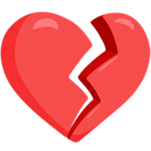 сердце, красное сердце, разбитое сердце, эмодзи разбитое сердце, разбитое сердце символ