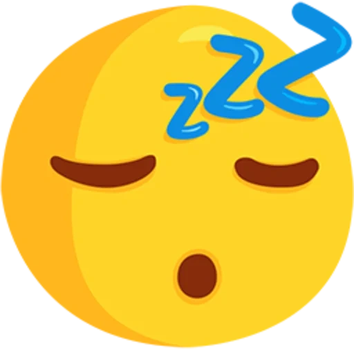 emoji sleep, sommeil souriant, souriant endormi, émoticônes des emoji, émoticônes des emoji