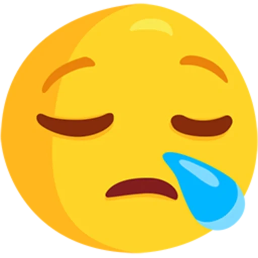 emoji, emoji sleep, faccia emoji, tristezza emoji, emoji triste