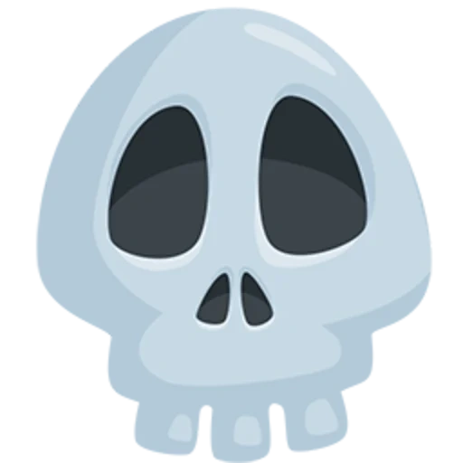 buio, emoji skull, emoji del cranio, smiley skull, emoji skeleton