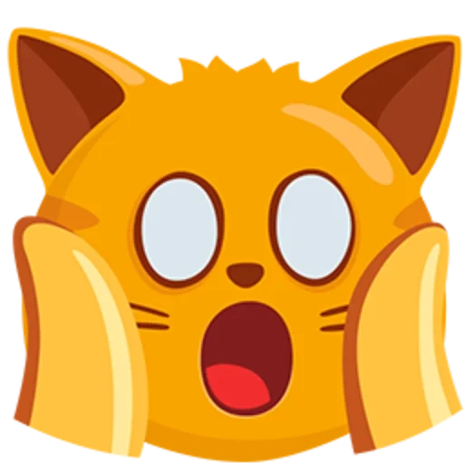 emoji gato, smileik cat, emoji kotik, smiley kitty, choque para gato emoji