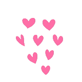a lot of hearts, the heart is small, pink hearts, hearts to the cupcan, little hearts