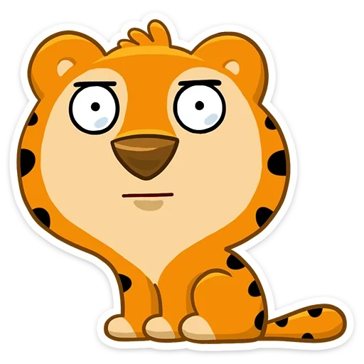 attelle, petit tigre, tigris félix, stickers lion, felix le petit tigre