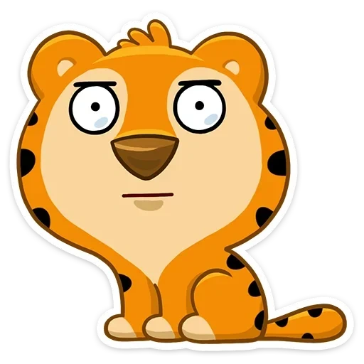 attelle, petit tigre, tigris félix, stickers lion, felix le petit tigre