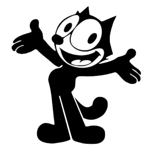 cat felix, felix cat 1919, o gato felix está zangado, cartoon felix, cat felix cartoon cat