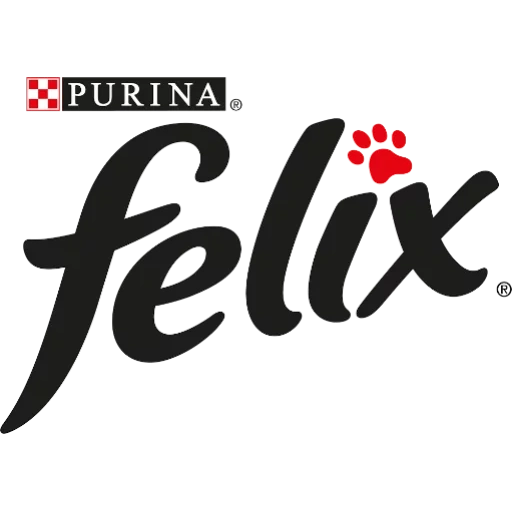 purina félix, félix logo, marca de alimentación félix, purina félix logo, marca de purina félix