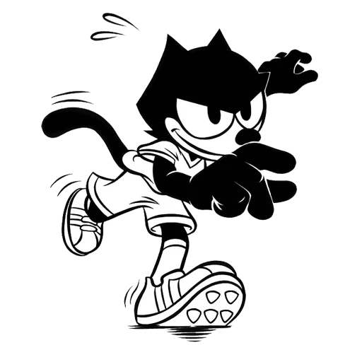 cat felix, felix ze kat, cat felix art, felix drawing, the cat felix is evil