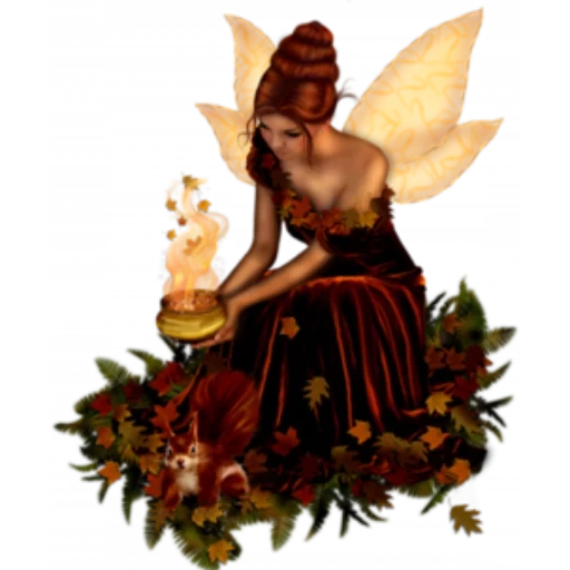fée fantastique, fée, la fée est une sorcière, fairies elfes of witch collage, fée d'automne avec un fond transparent