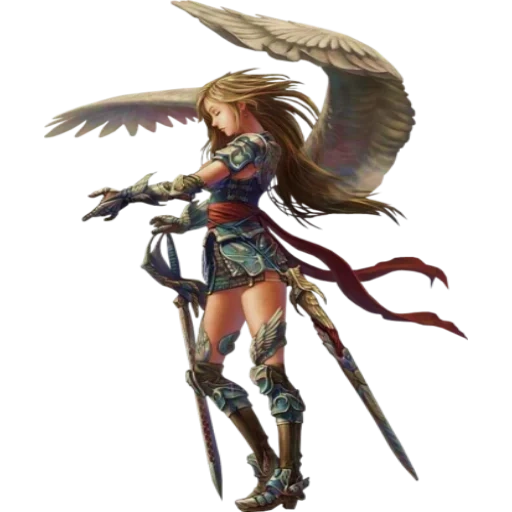 malaikat prajurit, anime malaikat, gadis anime malaikat, prajurit valkyrie, pathfinder aasimar angel