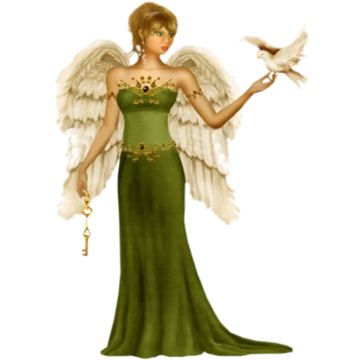jeune femme, clipart ange, angel est un fond transparent, girl angel transparent horizon, franklin mint angel de l'île émeraude