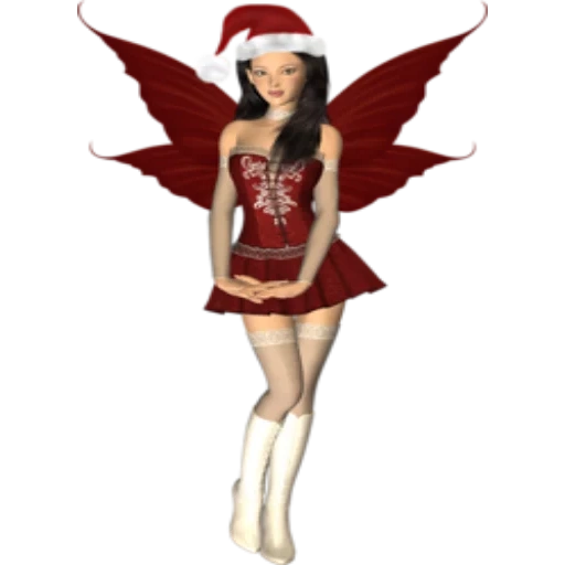 chica elfa, el elfo de año nuevo, chica de elfos de año nuevo, chica de elfos de navidad, antondo transparente de los elfos de año nuevo