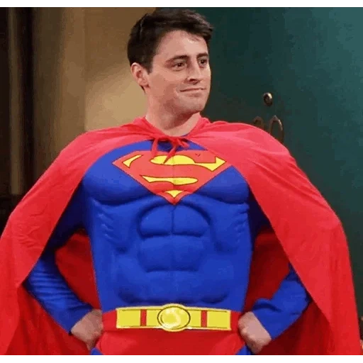 human, superman, joey tribbiani, joey tribbiani superman, children's costume superman
