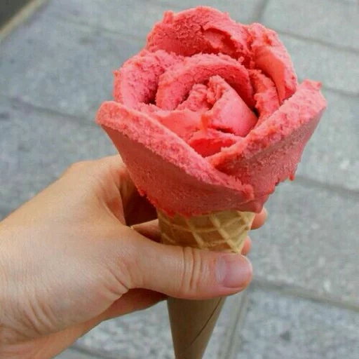 кремовые розы, розовое мороженое, мороженое розочкой, cornetto rose мороженое, мороженое советского союза кремовой розочкой