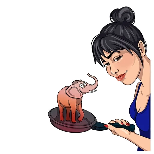 illustrazione del cibo, olga shmuksta pasticceria, esempi di avatar instagram