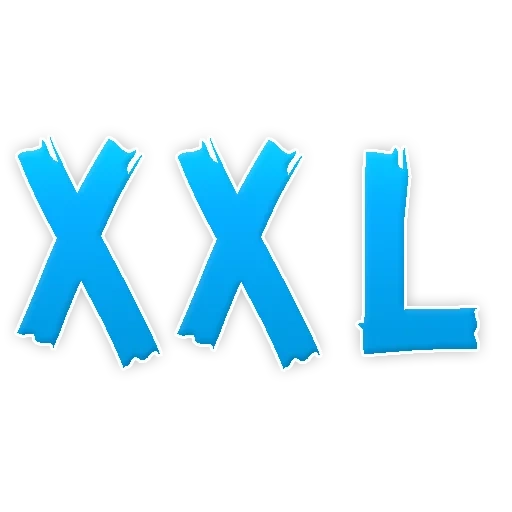 xxl, xxl letras, inscripción xxl, logotipo del módulo x