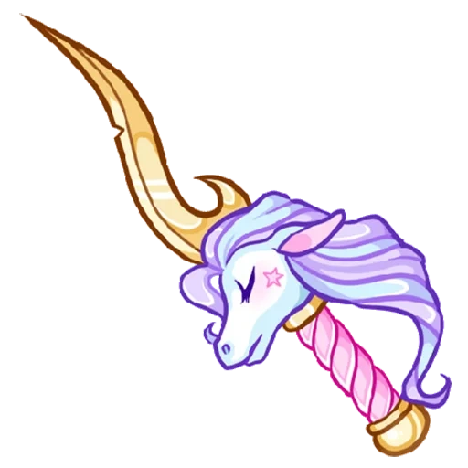 ever, animation, dagger unicorn, unicorn profile, unicorn profile pattern