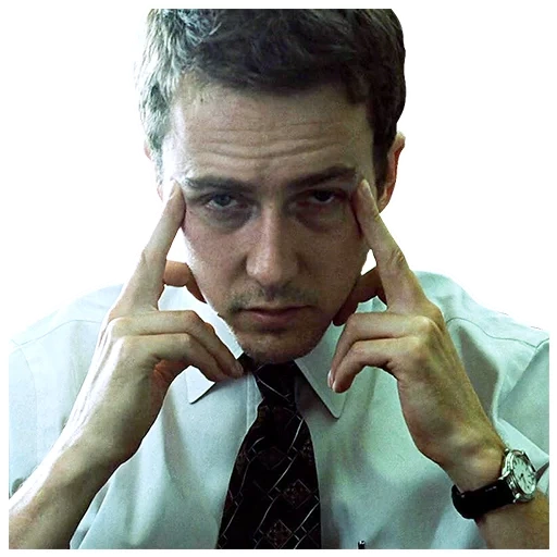 fight club, stiker untuk telegram, edward norton, edward norton fight club, telegram