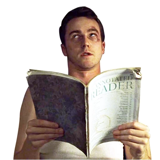 page with the text, ed norton fight club, fight club, sticker, stickers