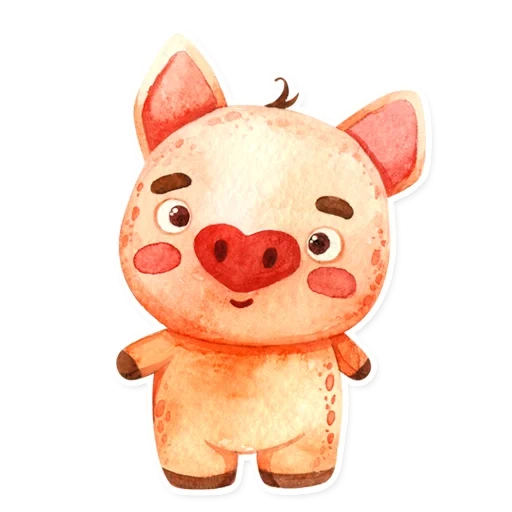 pig, pig, the pig is pink, dear piglet, sweet pig drawing