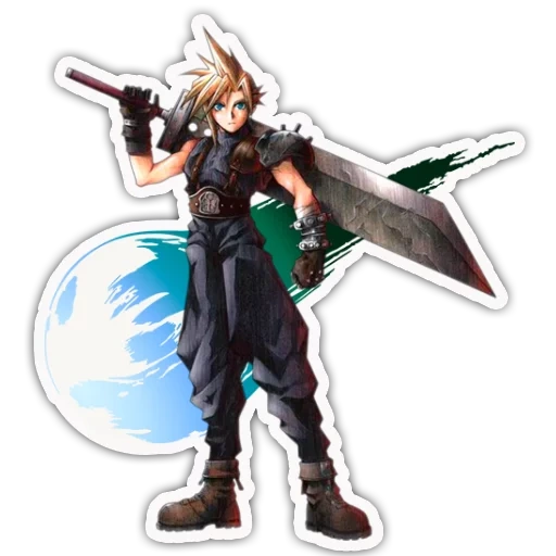 final fantasy, final fantasy vii, final fantasy 7 sword of the cloud, final fantasy 7 ps1 cover, cloud strife final fantasy 7