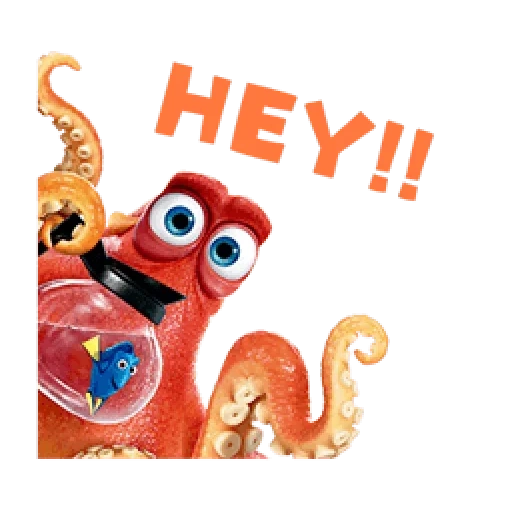 octopus, hank the octopus, looking for nemo, red octopus, hank dolly the octopus