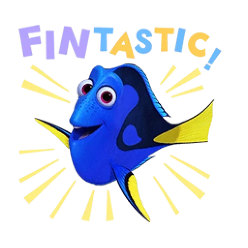 el pez dory, pez dolly, buscando a nemo, pez de dibujos animados, caricatura de fish dory