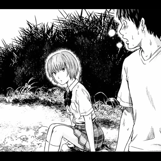 mangá, flores de mangá, aku no hana, manga flowers mal, flor of evil plot