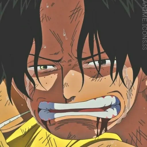 anime, luffy ace death, ace portgas death, death to ace van pis, luffy rage after ace's death