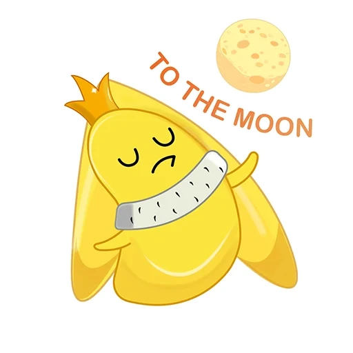 vektor bulan, bulan kuning, gambar kawai, gambar kawai, lukisan kawai yang lucu