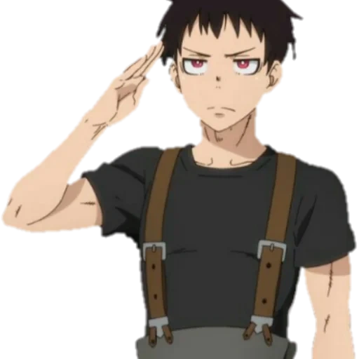 kusakabe shinra, kusakaba reifen, anime charaktere, anime fire force, reifenfierige brigade