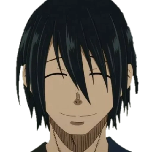 anime, picture, anime grin, shimon benimaru, anime characters