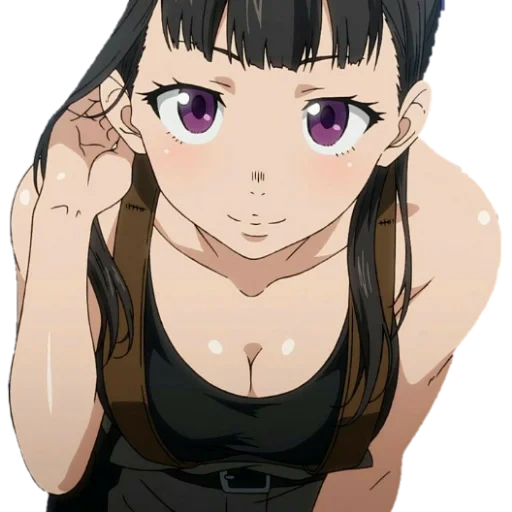 menina anime, personagem de anime, fire force maki, enen no shouboutai, enen no shouboutai anime oze maki