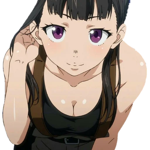 anime girl, karakter anime, fire force maki, enen no shouboutai, enen no shouboutai anime oze maki