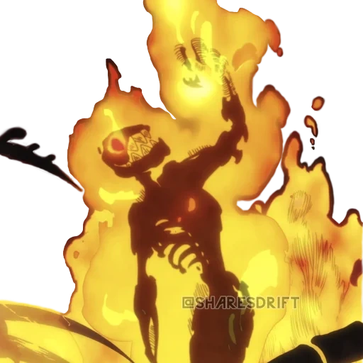 karakter anime, karakter berapi api, elemental api, pria dari torch marvel, man fire marvel