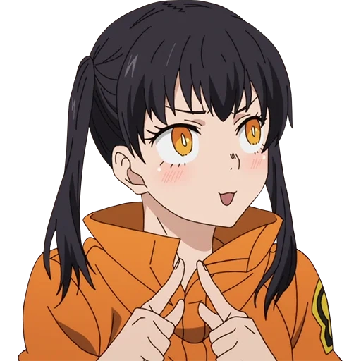 anime, tamaki oda, anime charaktere, fire force anime, tamaki xiaotai lächelt