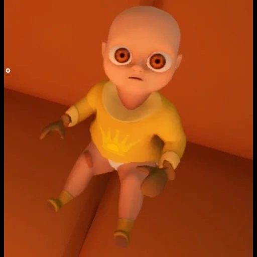 человек, бэби еллоу игра, baby yellow игра, малыш желтом демон, настоящий облик baby in yellow игра