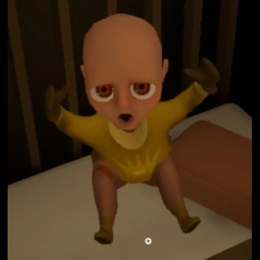 bayi, manusia, kid yellow demon, bayi kuning yang mengerikan, valera goster mengejar bald
