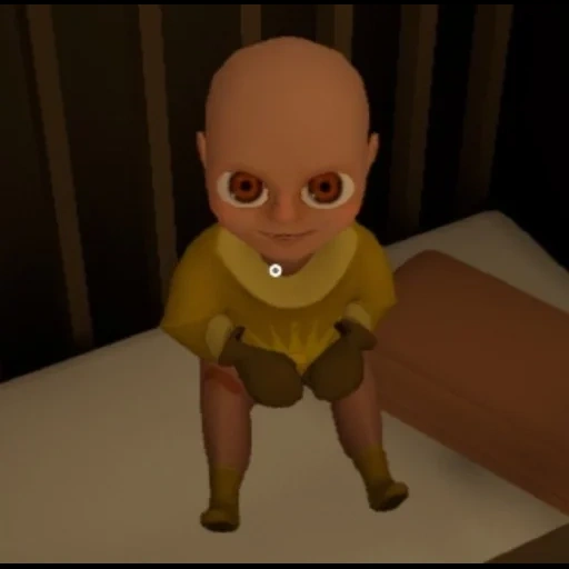 baby, baby yellow demon, ghost of valera, scary baby yellow, valera gost chases bald