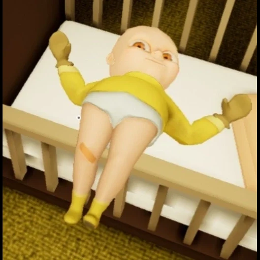 criança, jogo de bebê elow, jogo bebê amarelo, jogo de bebê amarelo, horror de jogo amarelo bebê