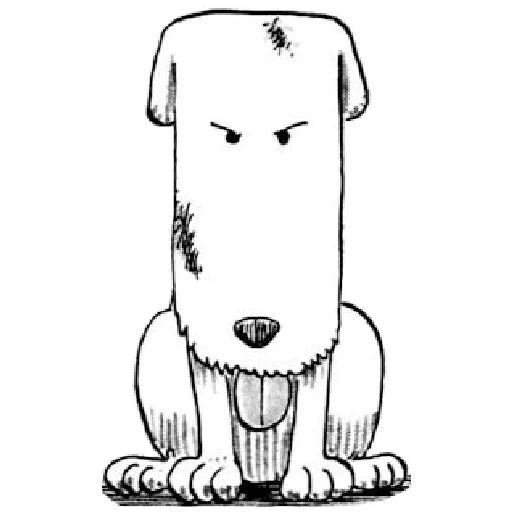 perro, perro, imagen, boceto, dibujo de perros